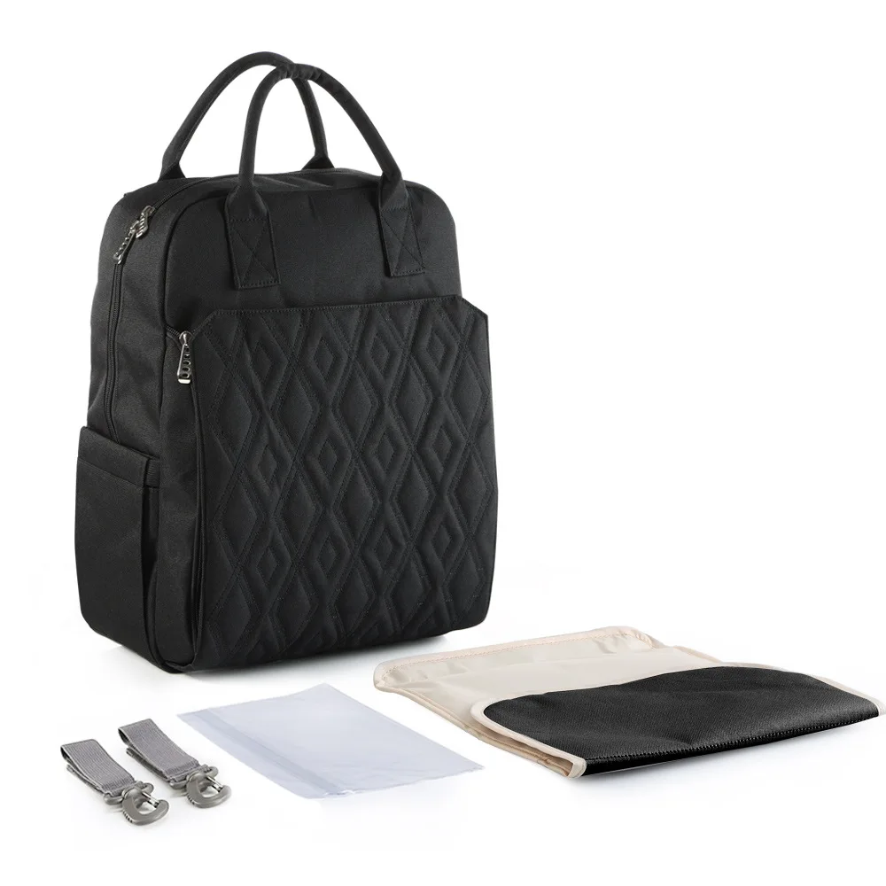 Nylon Backpack Backpack Waterproof Multifunctional Large Capacity Mummy Bag Baby Bottle Insulation Travel Backpack Bags for Mom