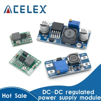 

DC-DC Voltage stabilized power supply module Adjustable boost& buck voltage regulator module LM2596S-ADJ MT3608 MP1584EN