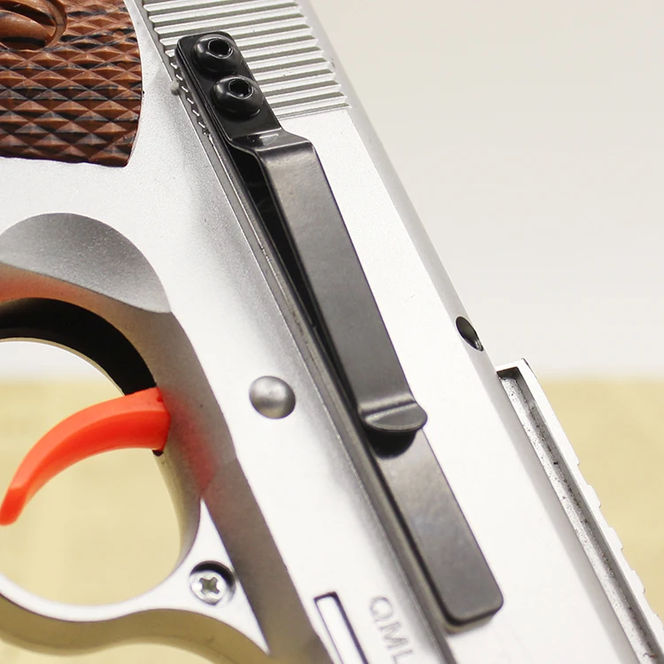 

2pcs Universal Gun Clip Holster for Semi-Automatic Handguns Low Profile Slim Concealed Carry Pistol Carrier glock 1911