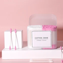 300Pcs Disposable Home Dual Heads Ear Cleaning Makeup Cotton Swabs Buds Cleaning Tools