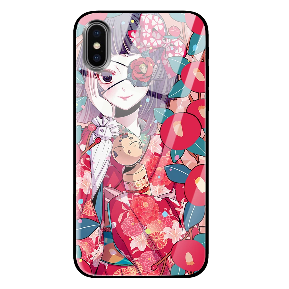 Череп аниме девушка закаленное стекло Роскошные Чехлы для huawei P30 P20 mate 10 20 Honor 8 9 10 Pro Lite - Цвет: 11