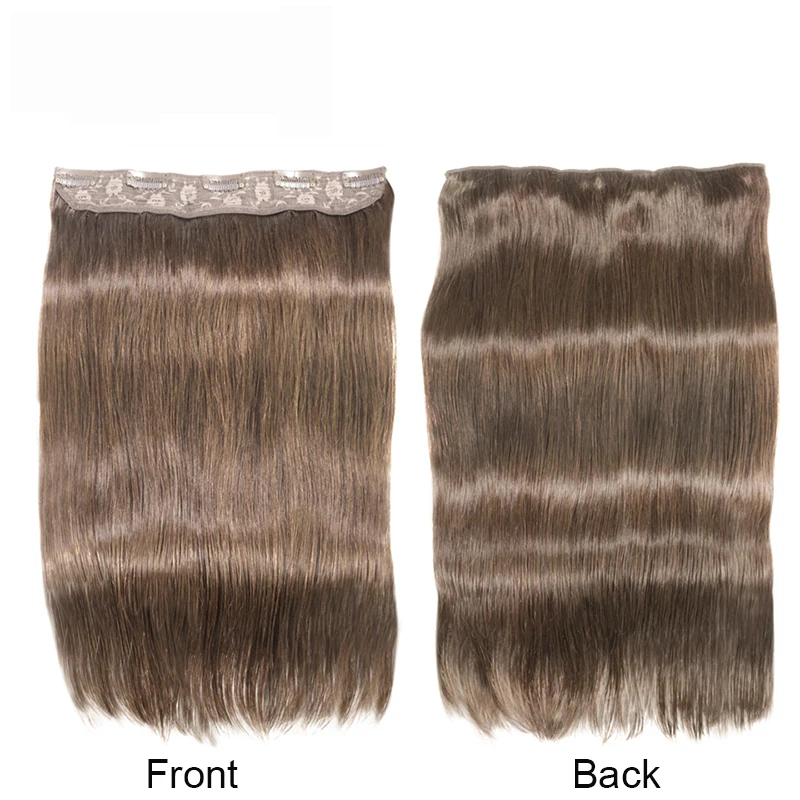 SOLOVE волосы бразильские Remy прямые волосы на заколках человеческие волосы для наращивания натуральный цвет 5 клипс/1 штука