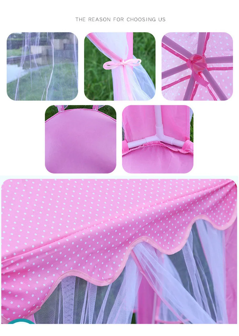 Play House Game Tent Toys Ball Pit Pool Portable Foldable Princess Folding Tent Castle Gifts Tents Toy For Kids Children Girl