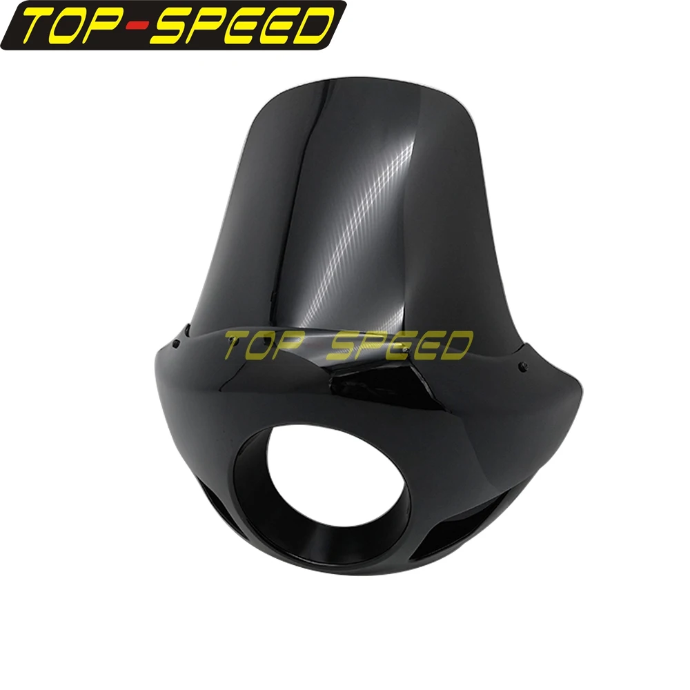 Motorcycle Accessories For Harley Sportster 48 72 883 1200 XL Tall Windshield Cafe Racer Headlight Front Outer Fairing 5.75" Head Lamp Mask for Dyna