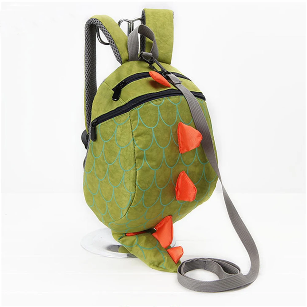 Детская сумка с динозавром для маленьких мальчиков и девочек, защитный накладной рюкзак для прогулок, детский мини школьный рюкзак для детского сада - Цвет: Зеленый
