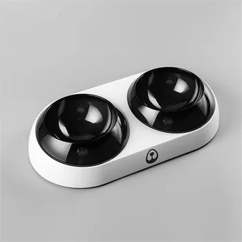 

High Quality Single/Double Pet Bowls Safety Dog Food Water Feeder Pet Drinking Dish Feeder Cat Puppy Feeding Dishes Dogs Bowl