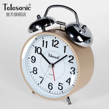 

Kids Alarm Clock Round Bell Night Light Glow Sleep Machine Bedside Alarm Clock Novelty Sunrise Wecker Desk Decoration XX60AC