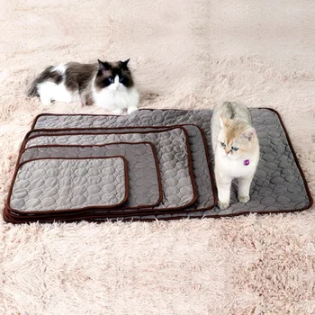 

Dog Mat Cooling Summer Pad Mat For Dogs Cat Blanket Breathable Pet Dog Bed Summer Washable For Small Medium Large Dogs