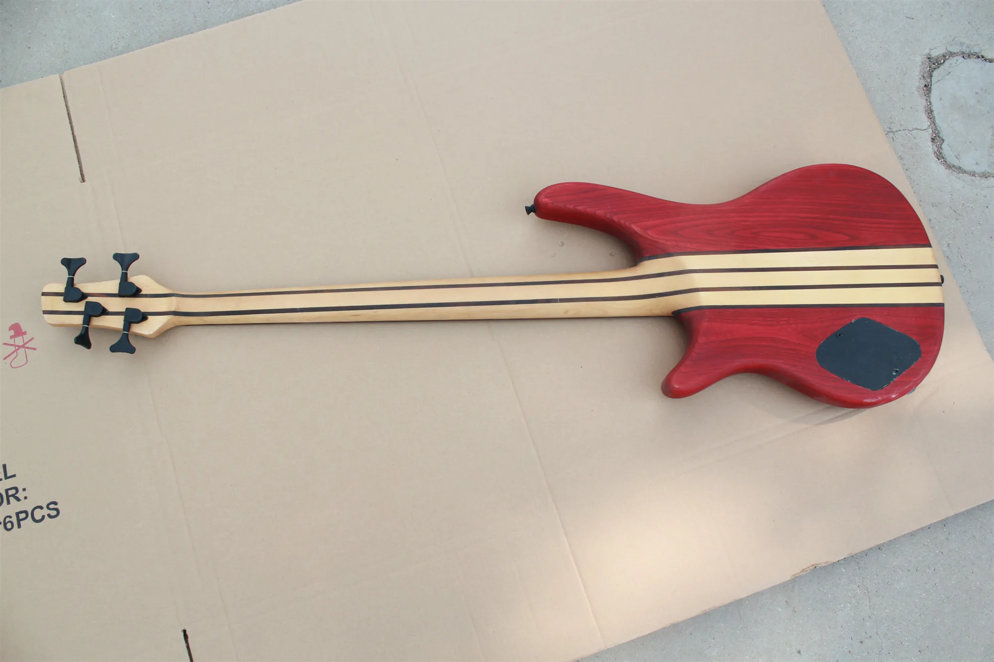 Электрическая гитара бас 4 струны матовый красный цвет HH звукосниматели палисандр гриф paypal доступны! Bs-29