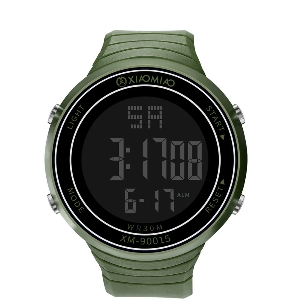 Мужские Цифровые спортивные часы Relogio с большим циферблатом, многофункциональные Светящиеся Электронные наручные часы, водонепроницаемые часы Reloj Horloge Heren 40 - Цвет: as photo