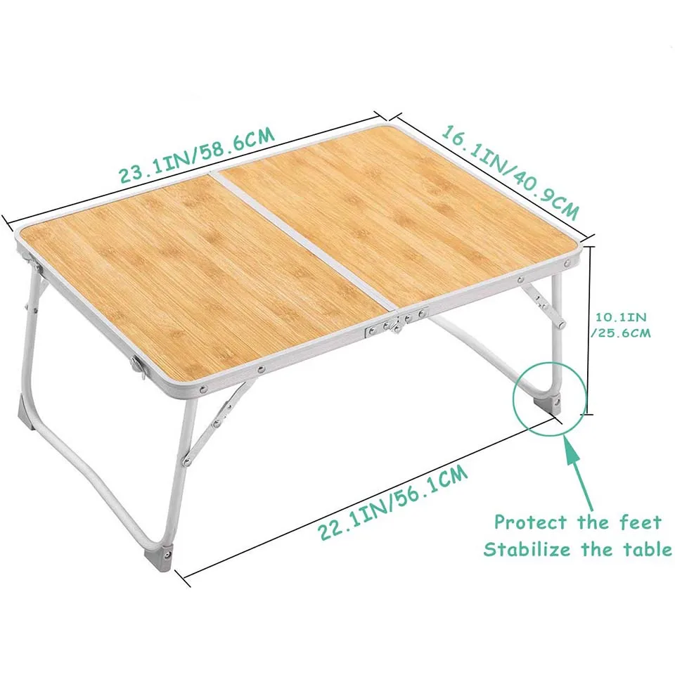 Алюминиевый складной стол для кемпинга, стол для ноутбука, регулируемая уличная мебель, портативный стол для пикника, держатель для чтения, для дивана, пола, кровати