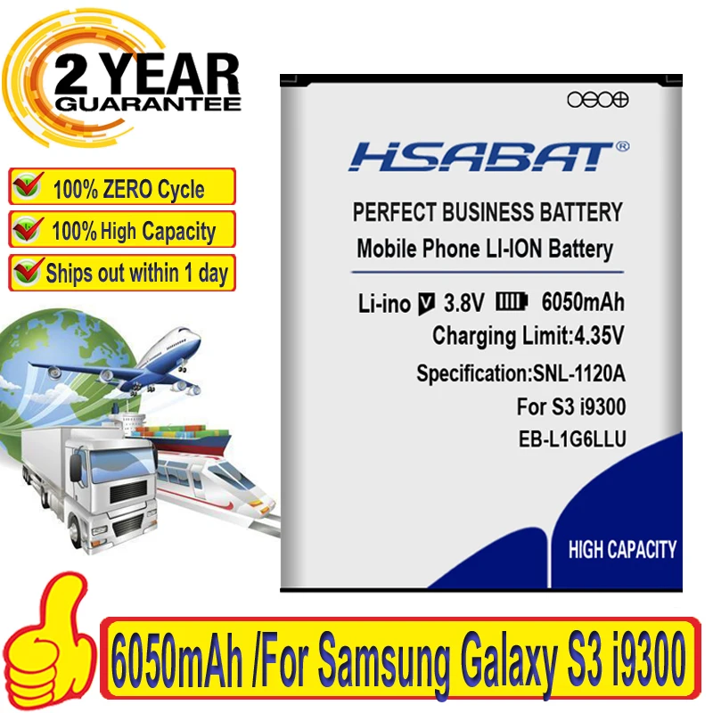 Аккумулятор HSABAT 6050 мАч EB535163LU для Samsung Galaxy Grand DUOS I9082 I9080 I879 I9118 I9060 i9128 i9128i i9128E Neo |
