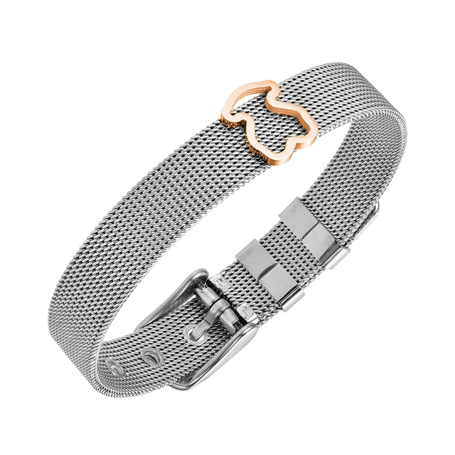 Stainless Steel Love Heart Bracelets For Women Party Gift Fashion Joyas Chain Charm Jewelry Wholesale same picture