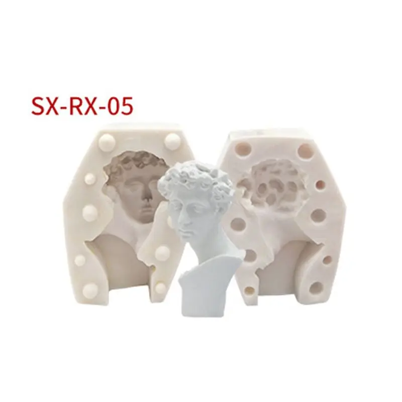 Great Artist Figure Head Plaster Cast Silicone Mold Resin Casting Art Craft Mold