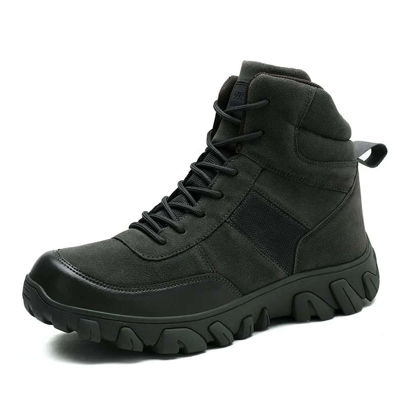 MIXIDELAI Men's Military boot Combat Mens Chukka Ankle Boot Tactical Big Size Army Boot Male Shoes Waterproof Motocycle Boots