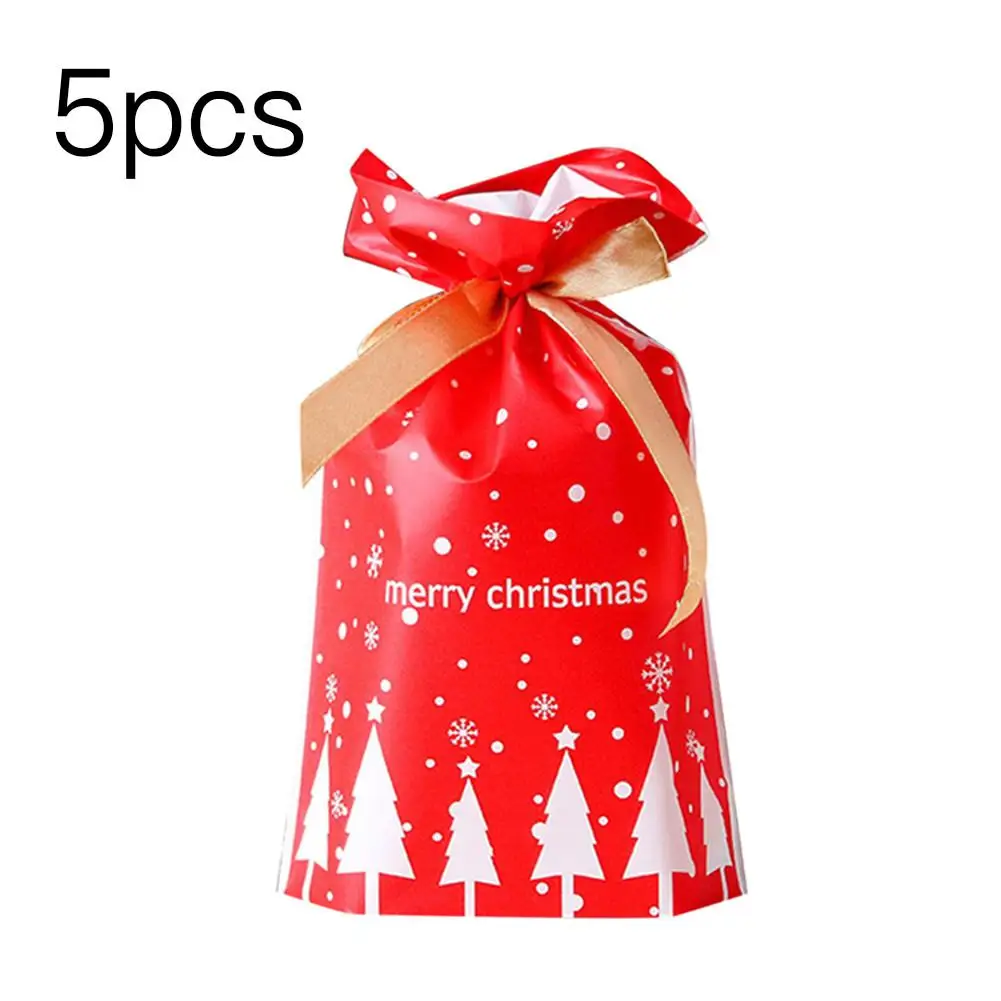 Navidad рождественские подарочные сумки Санта-Клауса, 1/5 шт., рождественские украшения для дома, год - Цвет: 08