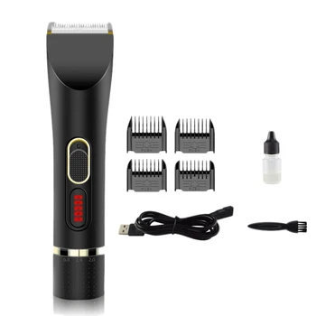 

Electric Cordless Hair Clippers Adjustable Guide Combs At Home Haircut Machine Hair Cutting Tools Hair Trimmer For Men