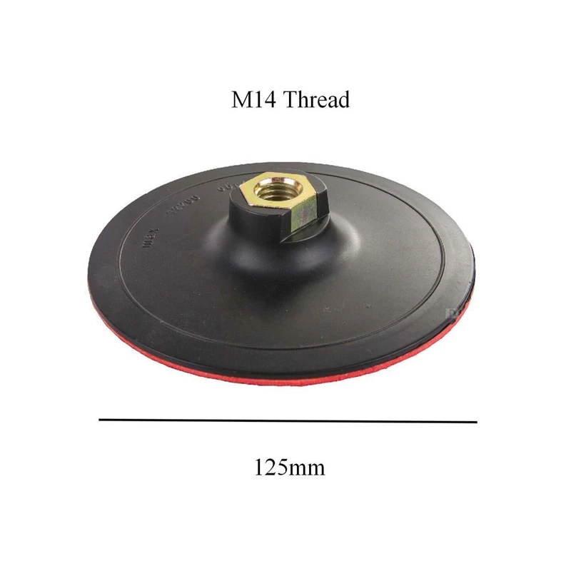 10 шт круглый шлифовальный набор с мягким и просверленным адаптером для смешанных гравия Сережка 125 мм песочный диск