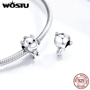 

Little Dragons Beads WOSTU New Arrival 100% 925 Sterling Silver Cartoon Dragon Charms for Women Bracelet Jewelry FIC1489