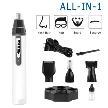 

4 In 1 Electric Hair Clipper Hair Cutting Machine Beard Trimmer Nose Ear Eyebrows Hair Trimmer Men Ladies Self-cutting