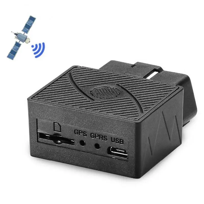OBD2 gps трекер 16PIN мини gps локатор устройство слежения автомобиля Противоугонная защита сигнализация с программным обеспечением/приложение отслеживание в реальном времени