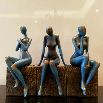 

New Modern Abstract Figure Beauty Statue Resin Sculpture Creative Decoration Home Decoration Accessories Handicrafts Friend Gift