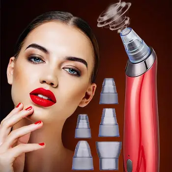 

Vacuum Pore Cleaner Blackhead Remover Pore Face Cleaning Acne Removal Face Cleansing Removal 5 Suction Heads for Skin Care