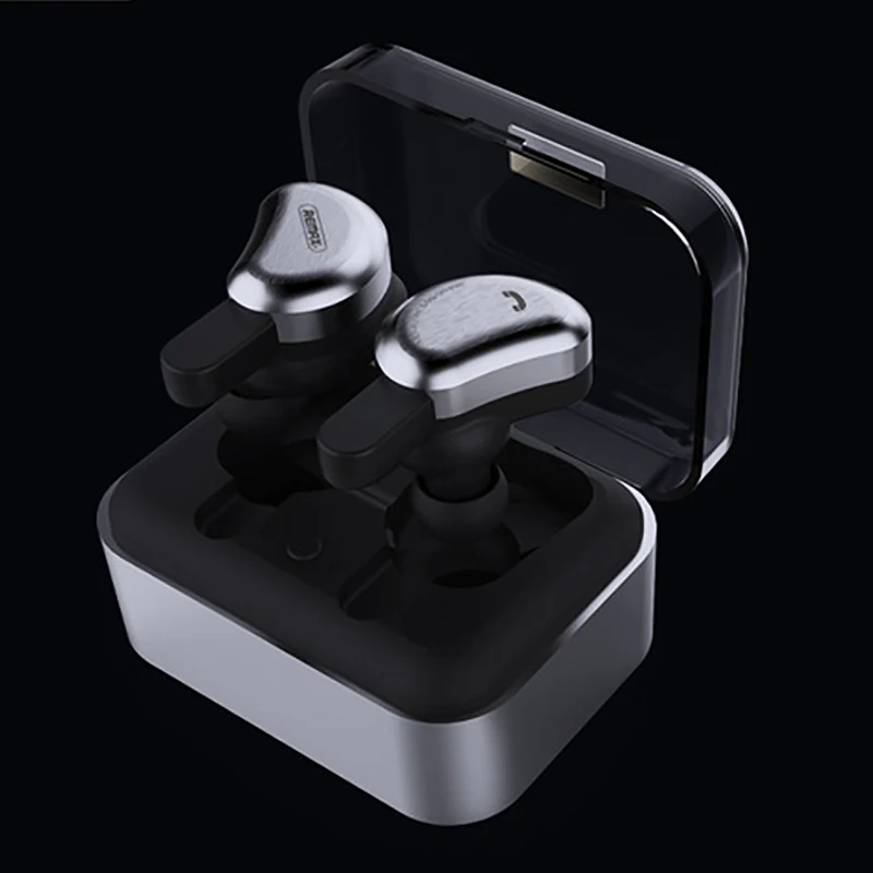 Remax Tws-1 Беспроводные Bluetooth спортивные наушники Hifi стерео Бас шумоподавление игровая гарнитура отпечаток пальца