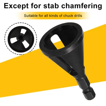 

Stainless Steel Hex Shank Drill Bit Tool Deburring External Chamfer Remove Burr Repairs Tools LXY9