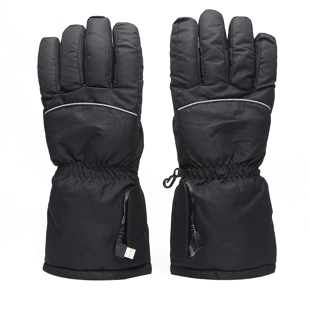 Дизайн, зимние теплые унисекс электрические перчатки, тепловые перчатки с подогревом для кемпинга, походов, охоты, рождественские подарки