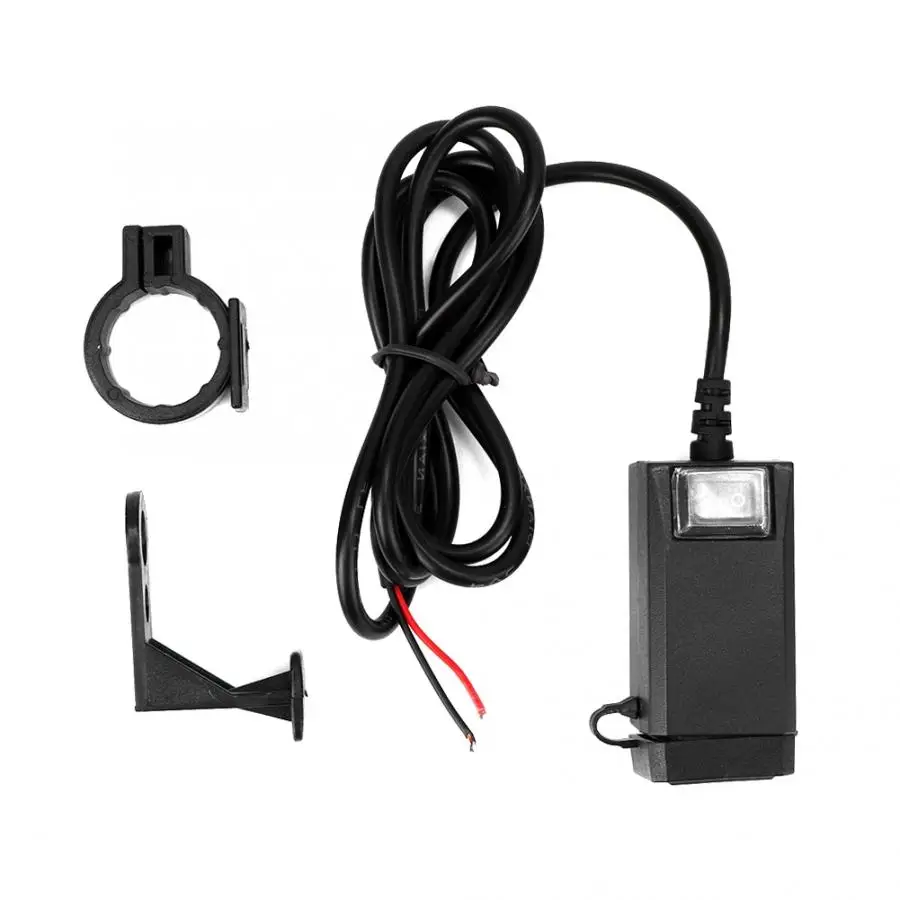 Универсальное быстрое зарядное устройство для мотоцикла Dual USB 9-12V адаптер питания водонепроницаемый Быстрый двойной USB зарядное устройство