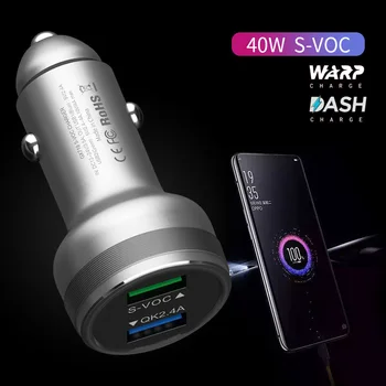 

Dash Charger Car Charger For OnePlus 7T/7T Pro/7/7 Pro/6/6T/5/5T/3T Car Charger Aluminum Alloy Super Vooc Fast Charging