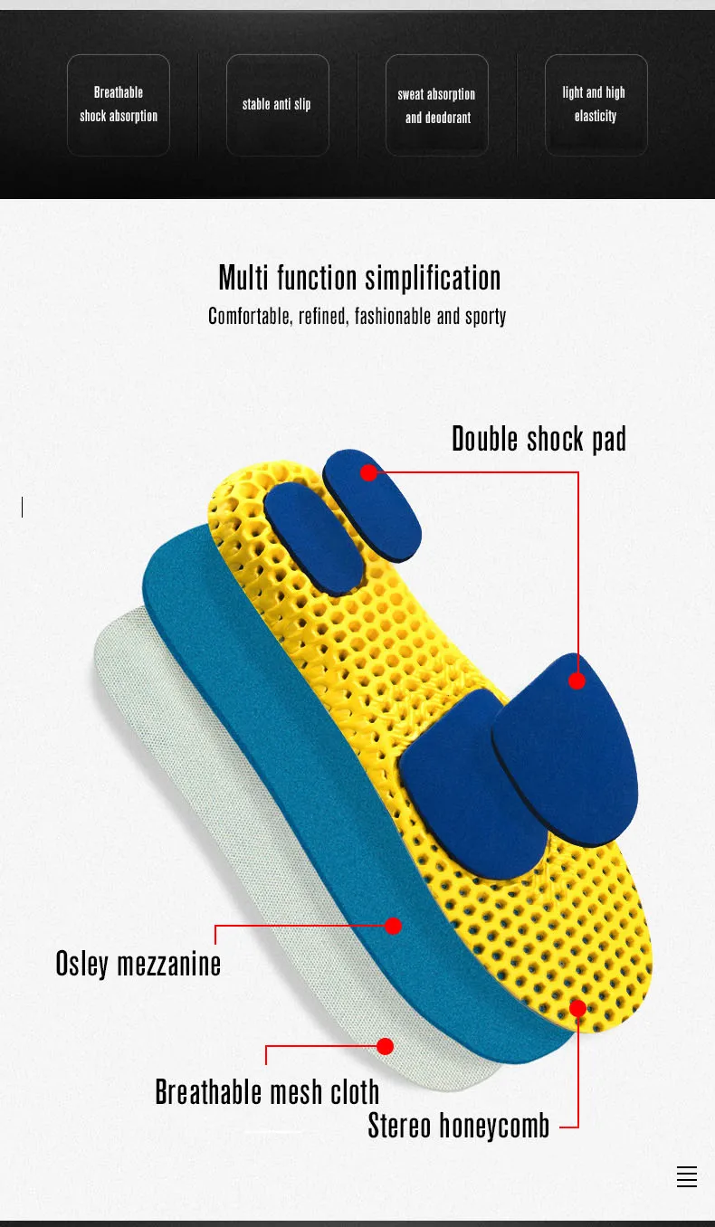 Спортивные стельки, дышащие, впитывающие пот, стойкие к воню, коврик, Ортолит, EVA, пена для мужчин и женщин, стельки