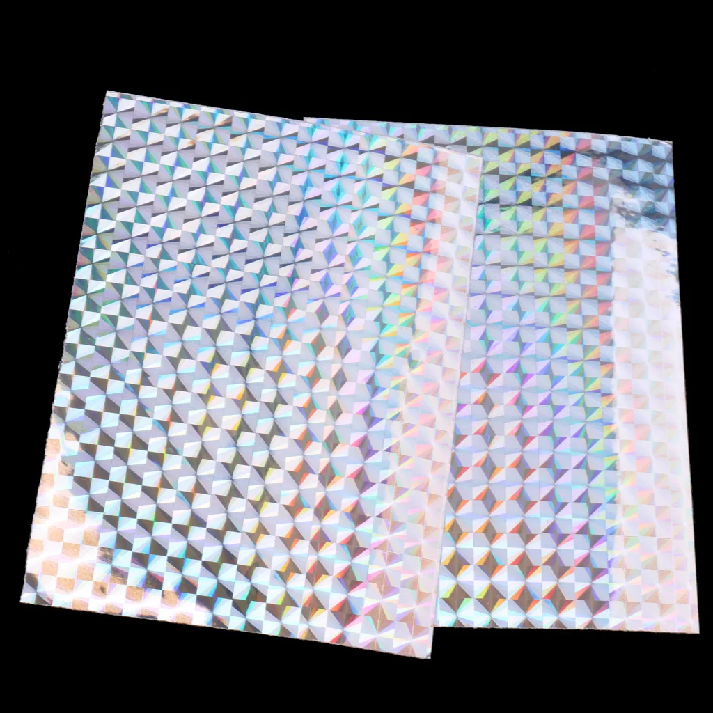 4Pcs Reflective Holographic Scales  Film Fishing Lure Tape 3.9