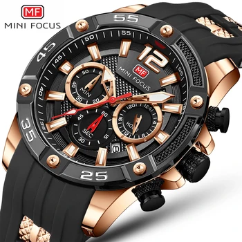 

Relojes Hombre 2019 Gold Mens Watches Top Brand Luxury Watch Men Silicone Chronograph Sports Men Watch Relogio Masculino