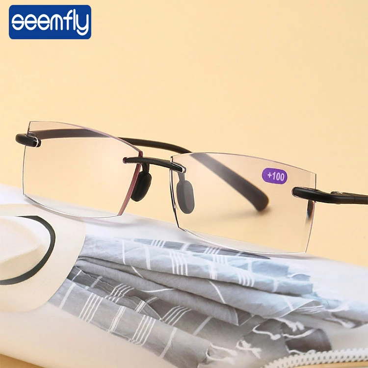 

Очки для чтения мужские и женские seemfly, в стиле ретро, с защитой от синего света, + 1,0, 1,5, 2,0, 2,5, + 4