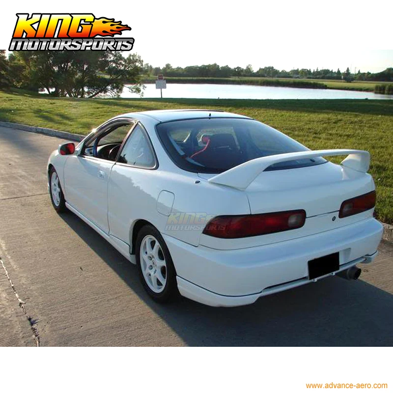 MUGEN Style Rear Trunk Wing Spoiler W// Black Emblems For 94-01 Integra 3Dr DC2