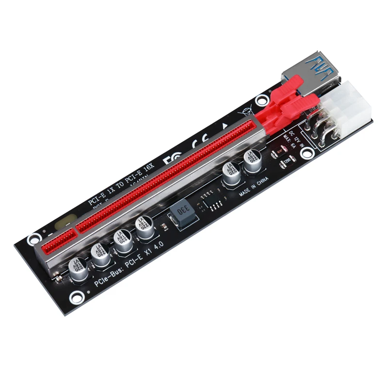 6 pçs pci-e 16x riser pci express