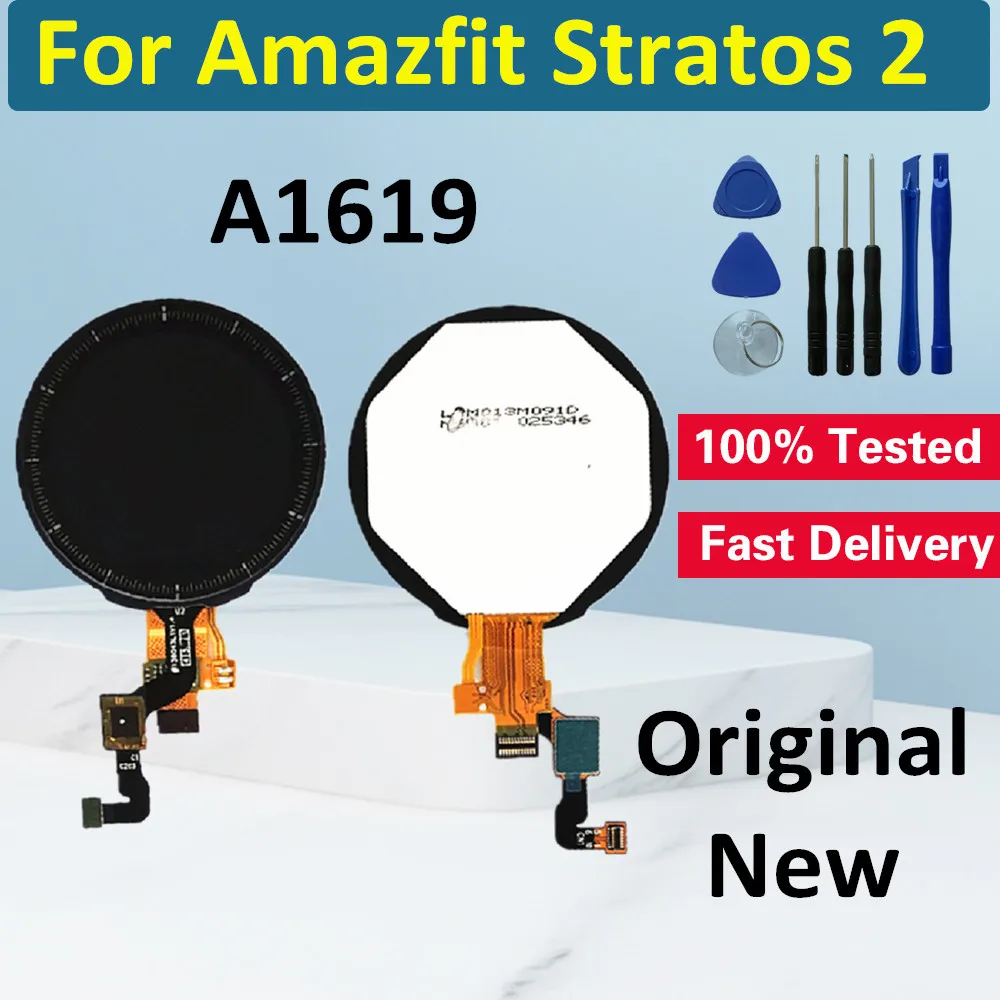 Оригинальный ЖК-дисплей для Amazfit Stratos 2 сенсорный экран с дигитайзером A1619 сменный