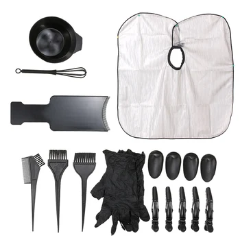 

Salon Hairdressing Coloring Cape Hair Color Mixing Dye Kit Hair Dyeing Comb Hair Color Bowl Hair Dyeing Board Tint Brushes