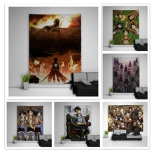 

Attack on Titan Tapestry Art Wall Hanging Sofa Table Bed Cover Home Decor Dorm Gift
