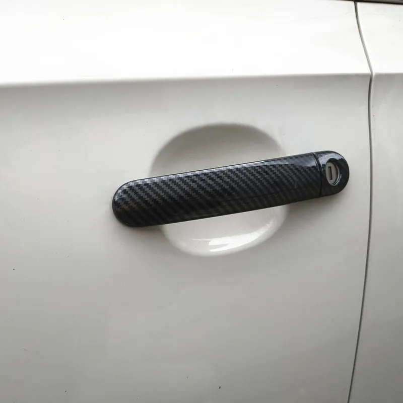 Für Audi TT 8j 8n MK1 MK2 RS Zubehör Türgriff Abdeckung Trim Griffe Abdeckungen Kunststoff Nachahmung Carbon Faser – Detail 6