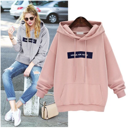 plus size pink hoodie sweatshirts