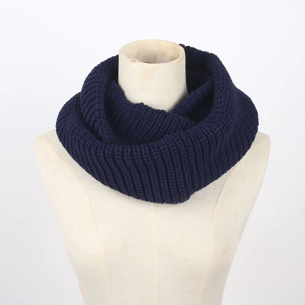 Useful Collar Gift Keep Warm 6 Color Knitted Ladies Neck Warmer Ski Circle Ring Scarf Knit Scarf Womens Scarves Fashion