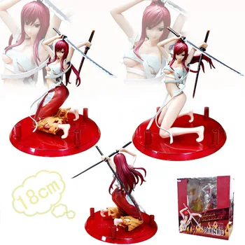 

Anime Sexy Girls Doll Fairy Tail Erza Scarlet PVC Action Figure Collectible Model Adult Toys Doll Gift 18cm