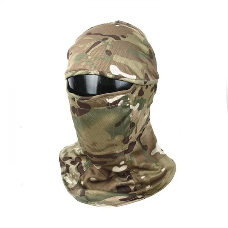 MC TMC3267 CS тактическая камуфляжная крышка на голову металлическая сетка Балаклава полная маска солнцезащитный пыленепроницаемый полностью обернутый платок - Цвет: MC