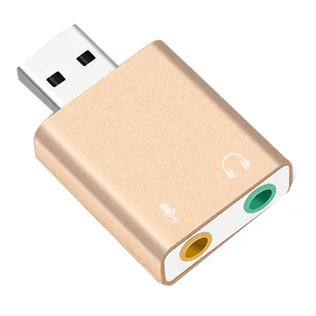 

7.1 Channel USB External Stereo Sound o Adapter for Windows XP 7 8 10 Android Linux and Mac Plug and Play