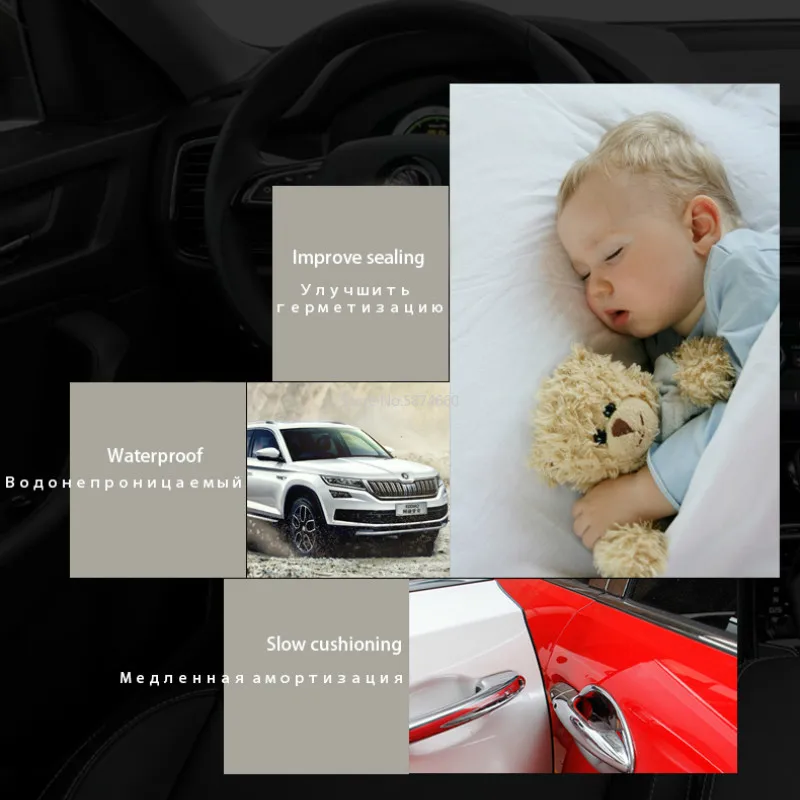 Car Door Anti Scratch Protector Strips Auto Sealing Guard Trim Automobile Door Edge Stickers Decorative Protector Seal Strip 10m car stickers,car door edge guards,car door stickers,carbon fiber sticker,car reflective stickers,car door protector,car wheel rim strip,car door seal strip,car threshold protector,car door anti collision strip
