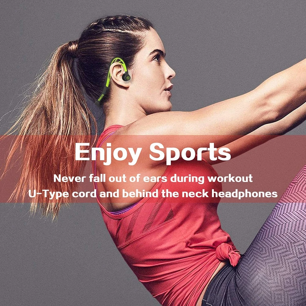 Haweel-wired Running Sports Headphones Dobrável Noite Neckband In-ear Stereo Workout Earphones Projetado para Jogging Gym Headsets - Image 2