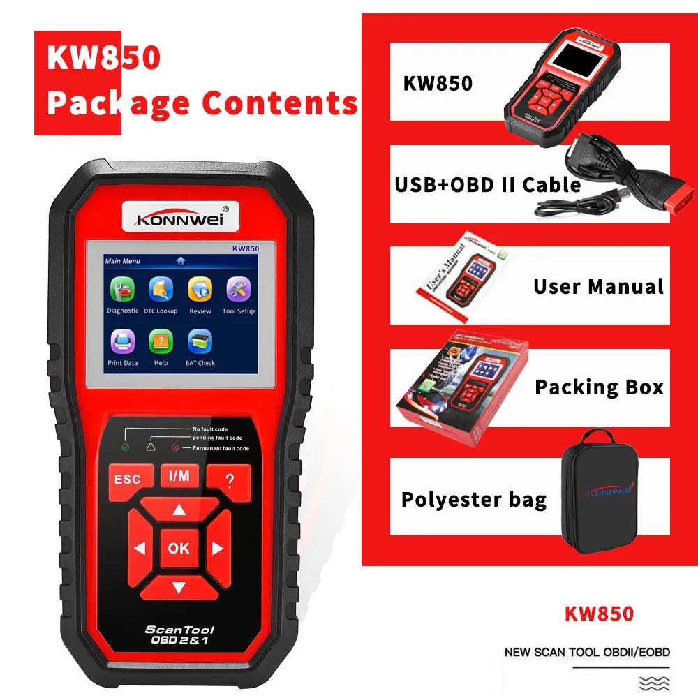 OBD OBD2 AL519 NT301 Автомобильный сканер считыватель кодов неисправностей с многоязычным ODB2 автомобильный диагностический инструмент автоматический сканер